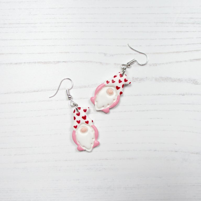Hearts Gonk Earrings, Valentine's Day