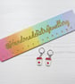 Mini Hearts coffee cup earrings, Valentine's Day - Image 3