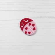 Love bug brooch pin Valentine's Special