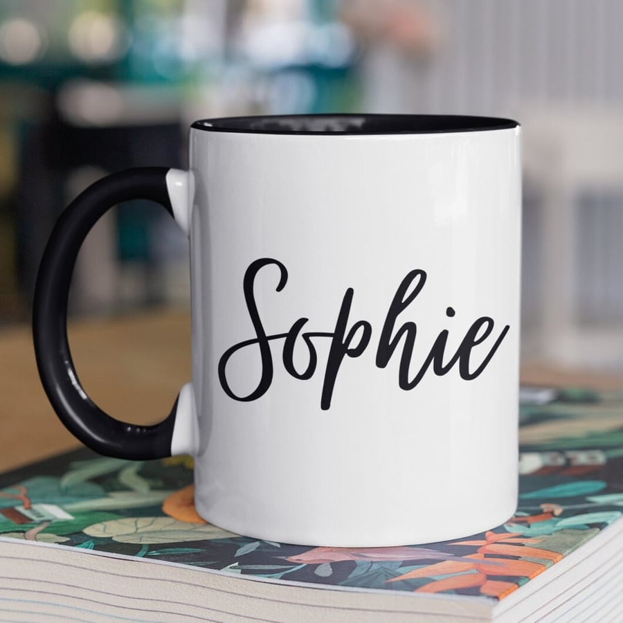 Personalised Name Mug Custom Name Coffee Mug Gift For Friend Him Her Birthday 