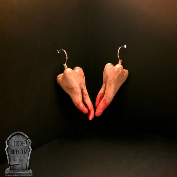 925 silver Creepy tooth!