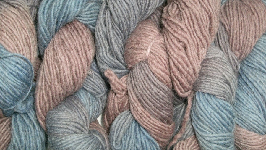 50g Hand-dyed 100% Wool  DK Dusky Pastels