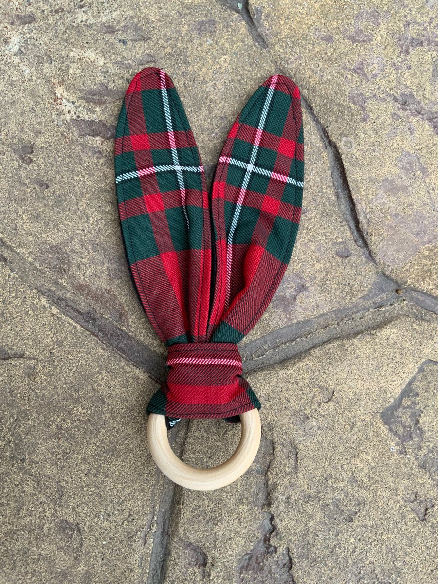 MacGregor Tartan Bunny Ears Teether