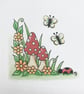 Toadstool Garden Card - Blank Card - Birthday Card - Any Occasion - Image 3