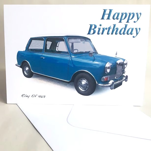 Riley Elf 1967 - Birthday, Anniversary, Retirement or Plain Card