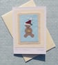 First Christmas! Handstitched miniature with embroidered details, a card to keep - Image 4
