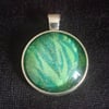 Green leafy nature pendant