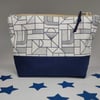 Geometic Pencil Case, Zipper Pouch, Make Up Bag