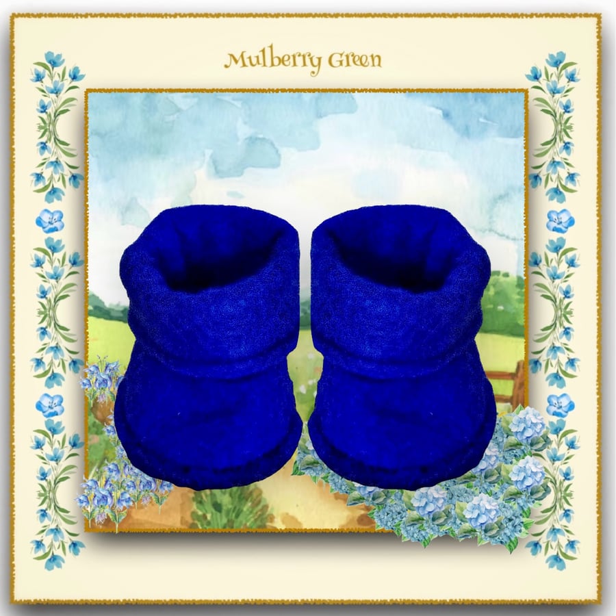 Reserved for June - Royal Blue Ankle Boots 