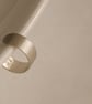 Slim silver ear cuff with a brush matte texture - Image 1
