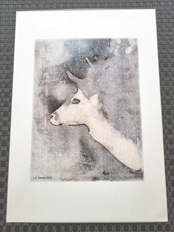 Mixed Media Art Print - 'Stag' Limited Edition