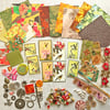 Gift for crafters, bargain mixed media craft material destash, craft kit