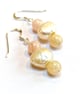 Pearl Earrings with Morganite Stone, Dangle, Pastel Colours with Sterling Silver - Image 3