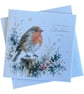 Traditional Winter Christmas Card Set of Six Square Seasonal Greetings Cards - Image 6