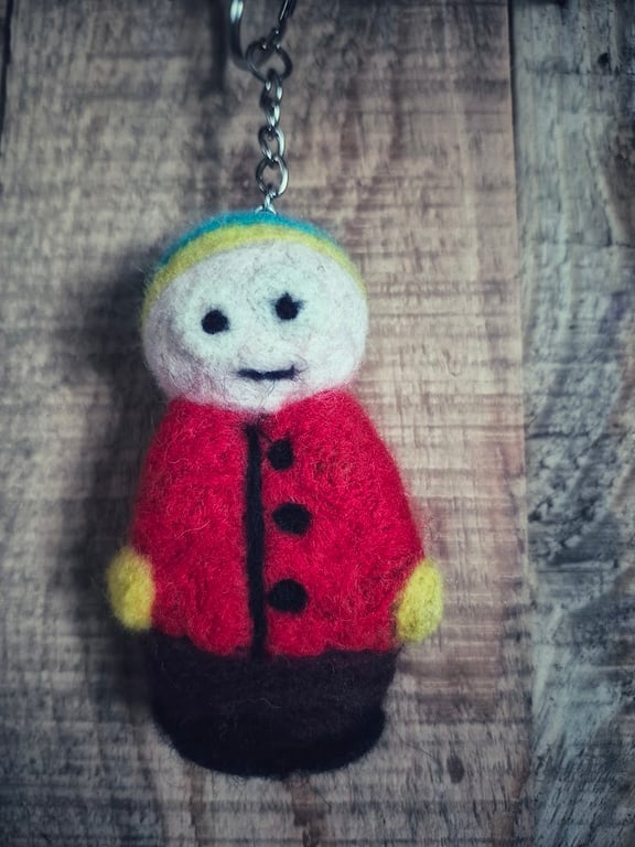 Handmade Felt Character Keyring – Cartoon Inspired – Nostalgic 90s