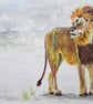 Lion original painting - Image 1