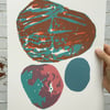 Stone Composition No.7 4-colour screen-print (38x28cm)