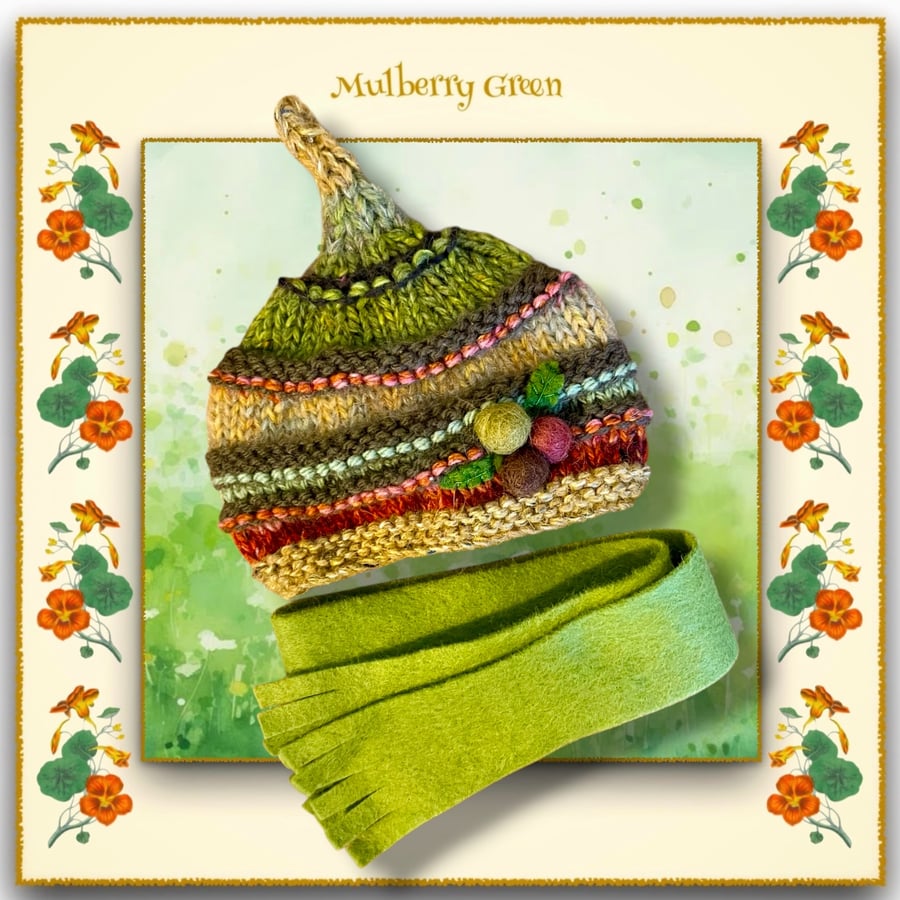 Autumn Hat and Scarf Set