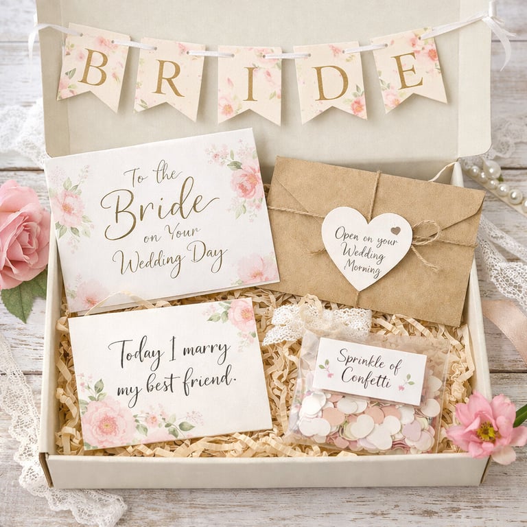 Wedding Morning Keepsake Box for the Bride – A Special Gift for the Bride on Her