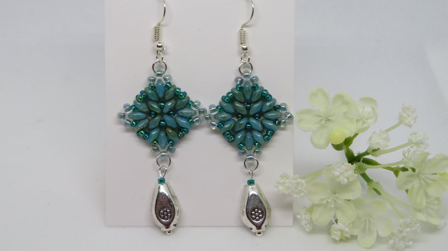 Turquoise Tiles earrings