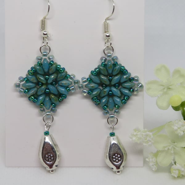 Turquoise Tiles earrings