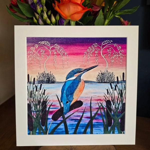 Sunset Fishing Giclee Print 