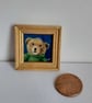 CornishTeddy Bear Miniature Oil Painting 