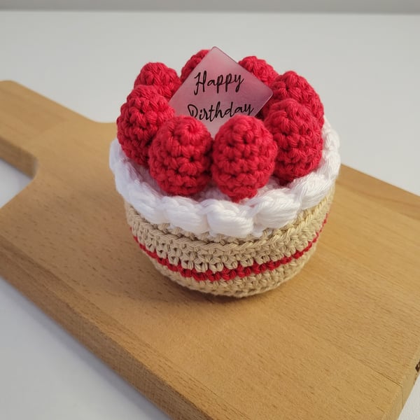  Crochet Strawberry Cake