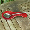 Spoon rest in textured stoneware