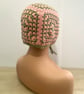 Granny Square Bonnet – Pink and Green Crochet Festival Hat with Ties - Image 5