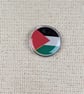 Palestine Flag Badge - Large Resin Topped Pin Badge - Palestinian Flag Pin