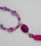Fuchsia Tassel Necklace - Image 5