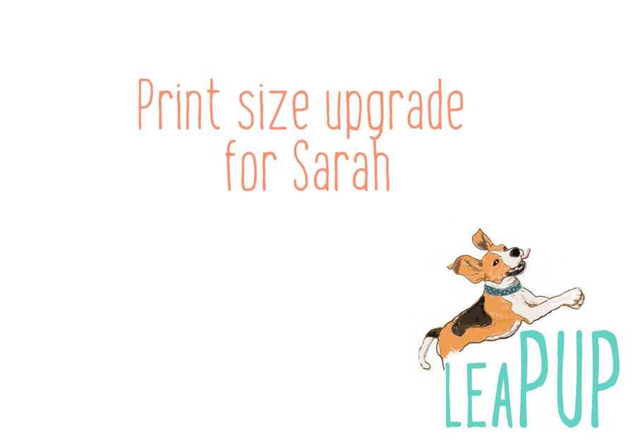 Print size upgrade for Sarah