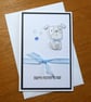 Father's Day Card - Dog with Blue Bow Tie - Image 1
