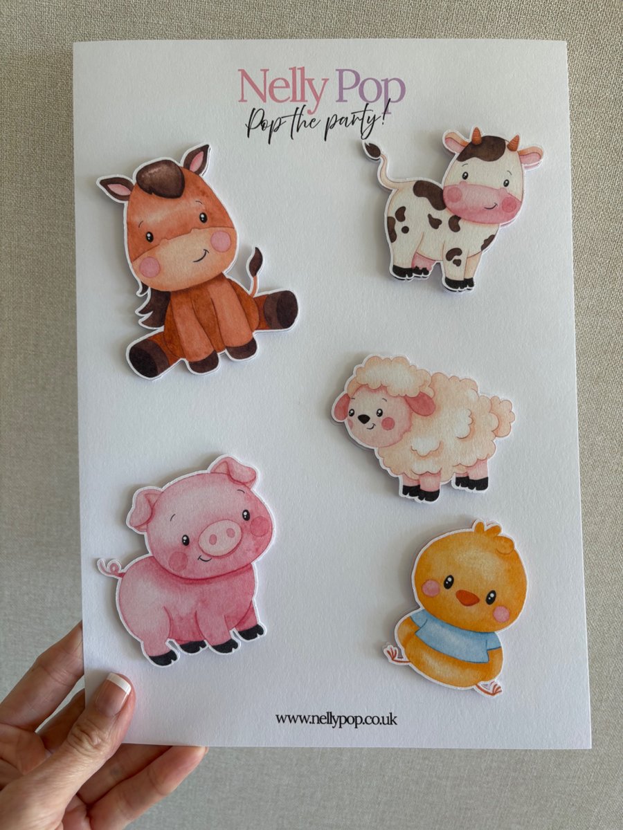 Farm Themed Birthday Cake Accessory Pack