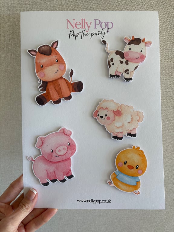 Farm Themed Birthday Cake Accessory Pack