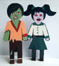 Hand-painted Demonic Themed MDF Figures - Image 1