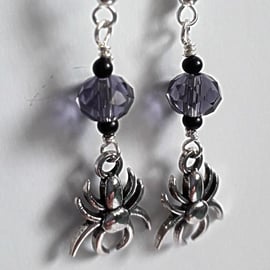  Halloween Spider Dangle earrings