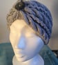 Ear warmers - cable & lace pattern - Image 1