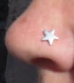 Star Nose Stud. small, medium or large - Image 1