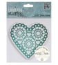 Papermania 'Vintage Notes' 'Heart' 5" x 5" Urban Cling Stamp