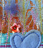Love in Blue : Framed Embroidery - Image 3
