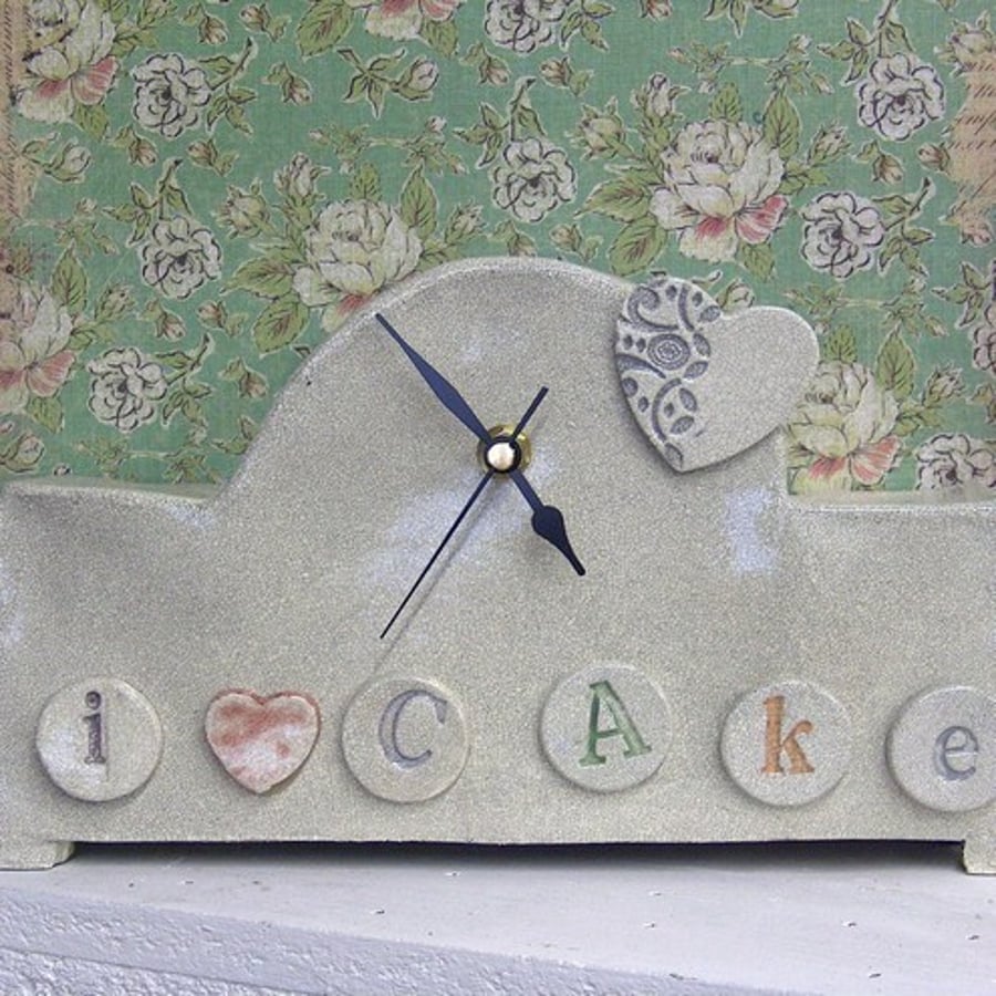 ****SALE*****I Love Cake Clock****SALE*****