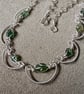 GREEN SCALLOP NECKLACE 
