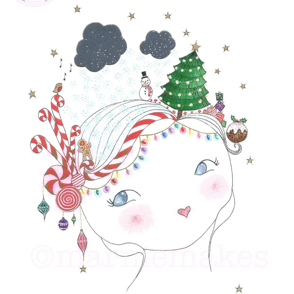 Christmas Eve - A4 Giclee Print