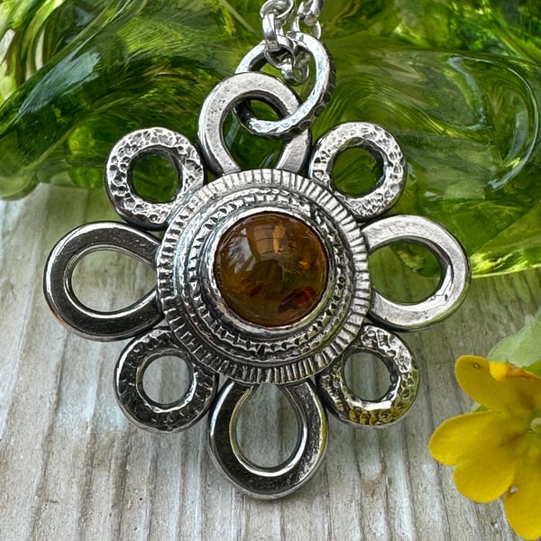 RESERVED FOR LUCY Amber Relic Pendant