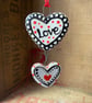 Summer seconds Ceramic illustrated love hearts - Image 1