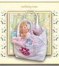 Turquoise Baby Daisy Carrycot with Pockets - Image 2