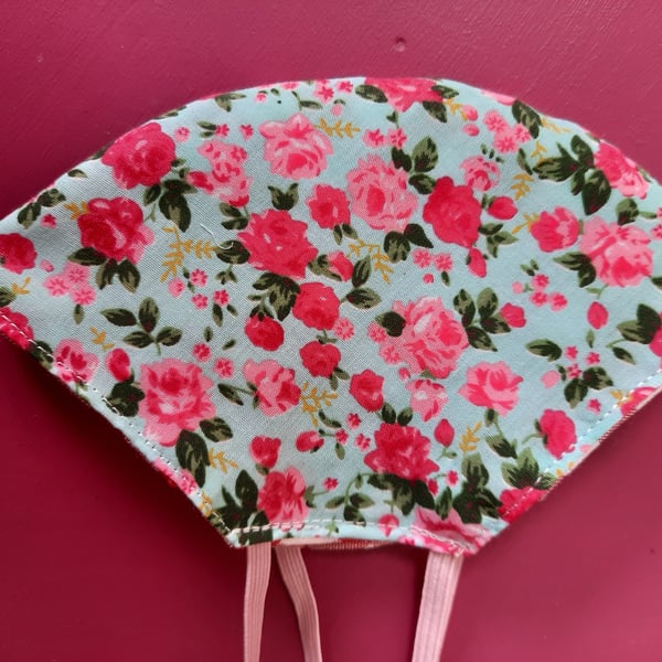 Pretty Floral Handmade Reusable Facemask 