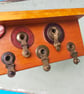 Vintage Tape Measure Key and Letter Rack 16 - Image 3